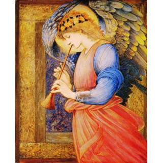 Anjel s flautou - Burne Jones, Ikona S25, 15cm x 18,5cm