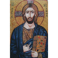 Kristus Spasiteľ - mozaika, Ikona 9,5cm x 14,5cm