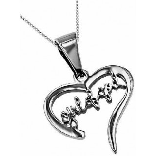 Božia žena - srdce - strieborný náhrdelník (NH97)
