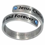 Ježiš ten istý, split - prsteň z chirurgickej ocele (PR71)