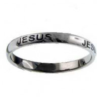 Ježiš, tenký dizajn - prsteň z chirurgickej ocele (PR72)