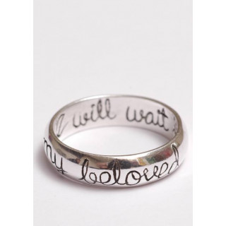 I will wait - strieborný prsteň (PR11)