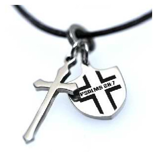 Cross & Shield - náhrdelník (NH110)