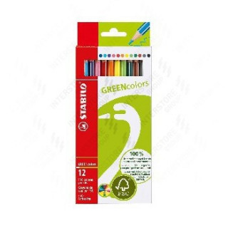 Farebné ceruzky STABILO GREENcolors 12 ks