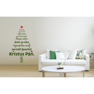 Interiérová nálepka - Vianočný stromček (IN058)