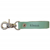 Blessed Jesus - kožená kľúčenka