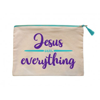 Plátená taška na zips - Ježiš je nad všetkým (PT003)