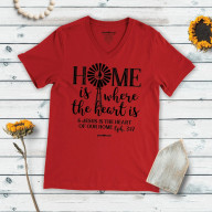 Dámske tričko - Domov je tam, kde je srdce (TD099)