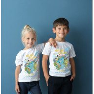 Detské tričko - Náš Boh je úžasný / biele