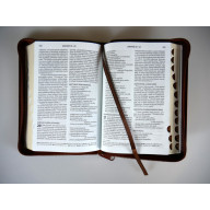 Biblia, ekumenický preklad, edícia Slovo, hnedá, dvojfarebná, so zipsom, s indexmi