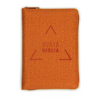 Biblia, Roháček, 2020, vrecková, oranžová, so zipsom