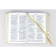 Svadobná Biblia, ekumenický preklad, biela s kvetom, s DT