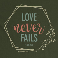 Dámske tričko - Láska nikdy nezlyhá (TD095)