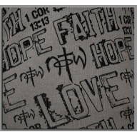 Top bez rukávov - Viera, nádej, láska