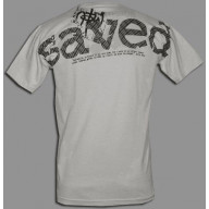 Pánske tričko - Sinner saved - strieborné