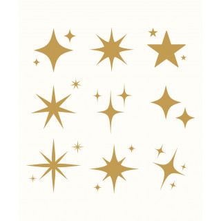 Vianočná nálepka – Hviezdy (IN120)