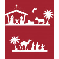 Vianočná nálepka – Betlehem (IN122)