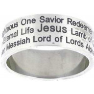 Jesus mená - prsteň z chirurgickej ocele (PR38)