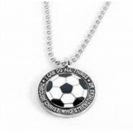 Futbalová lopta - guľôčkový náhrdelník (NH73)